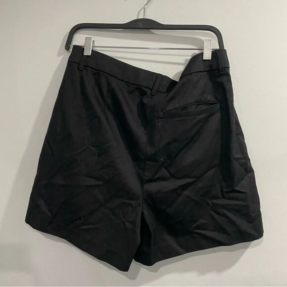 OLD NAVYNWT Taylor extra high waisted pleated shorts black M - Picture 4 of 6